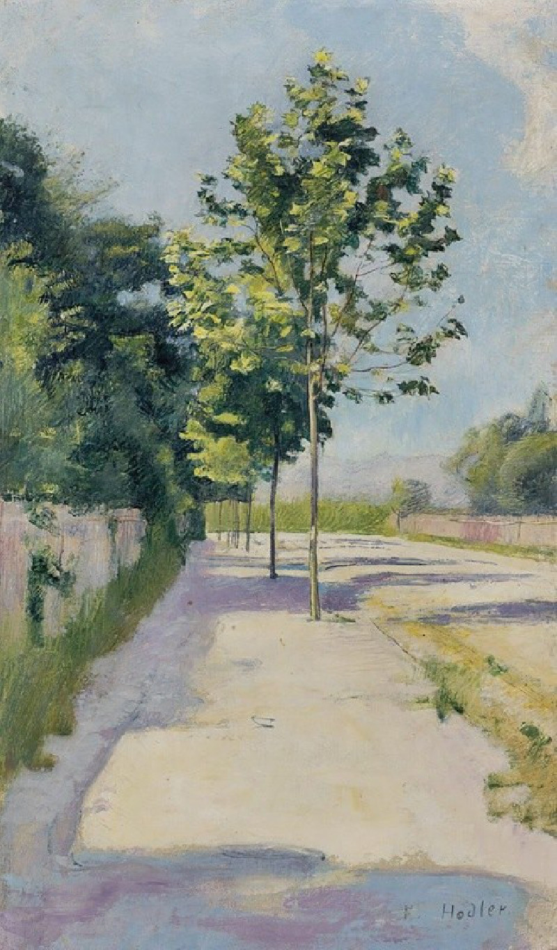 Street Of St. Georges reproduction of painting by Ferdinand Hodler. ALL GICLEE PRINTS