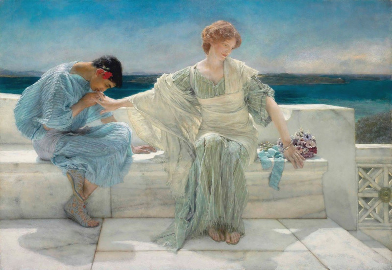 Ask me no more reproduction of painting by Lawrence Alma-Tadema. ALL GICLEE PRINTS