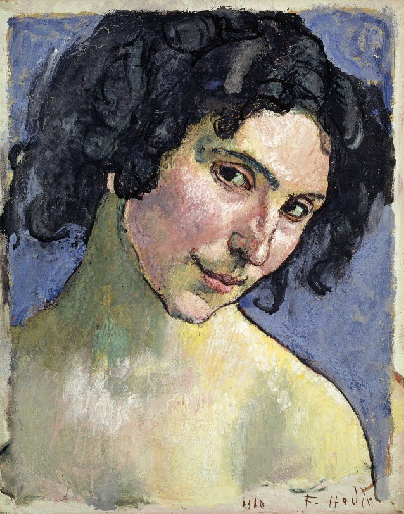 Portrait Of The Model Giulia Leonardi (1910) reproduction of painting by Ferdinand Hodler. ALL GICLEE PRINTS