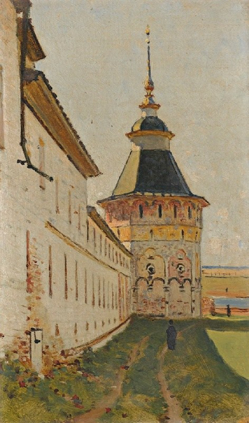 Vasily Vereshchagin reprodukcija Monastery Tower, VISOS REPRODUKCIJOS , paveikslai, reprodukcijos internetu