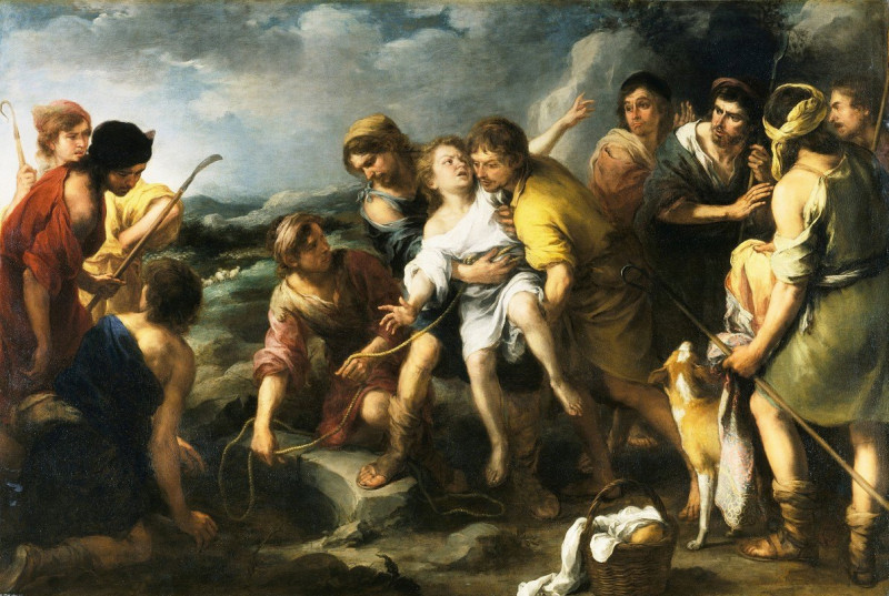 Joseph and his Brethren (c. 1665-1670) reproduction of painting by Bartolomé Estebán Murillo. ALL GICLEE PRINTS