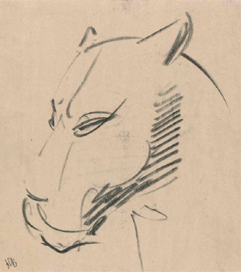 Henri Gaudier-Brzeska reprodukcija Head of a Lioness (1910 - 1915), VISOS REPRODUKCIJOS , paveikslai, reprodukcijos internetu