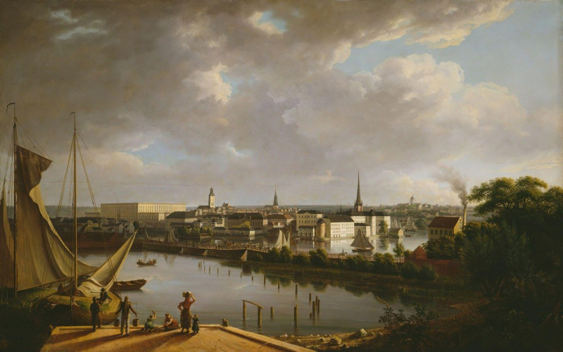 View of Stockholm (1824) reproduction of painting by Thomas Fearnley. ALL GICLEE PRINTS