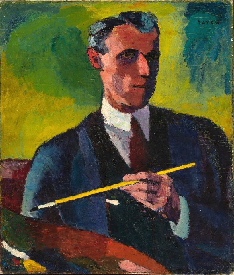 Self-Portrait (1910-1913) reproduction of painting by Henry Lyman Saÿen. ALL GICLEE PRINTS