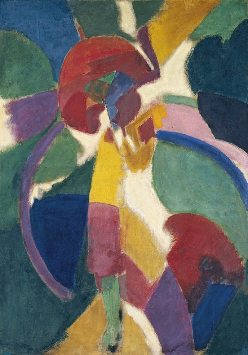 Woman with a Parasol (1913) reproduction of painting by Robert Delaunay. ALL GICLEE PRINTS