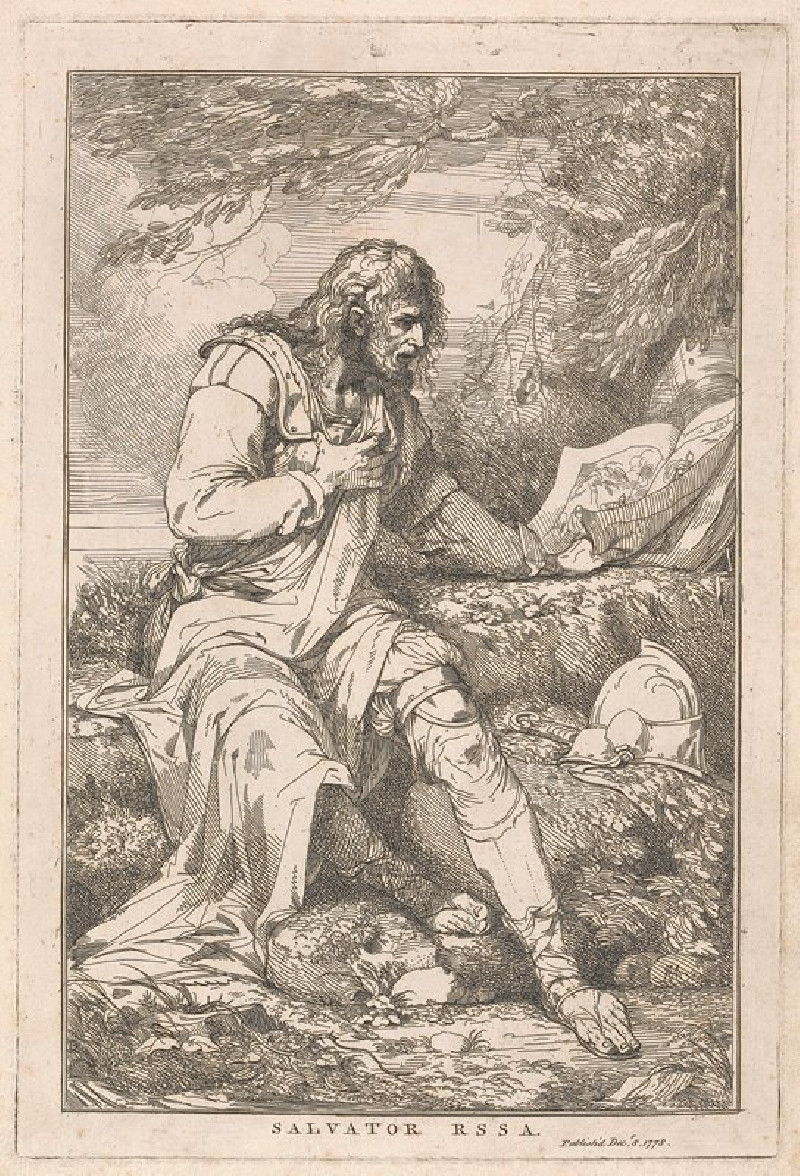 Salvator Rosa (1778) reproduction of painting by John Hamilton Mortimer. ALL GICLEE PRINTS