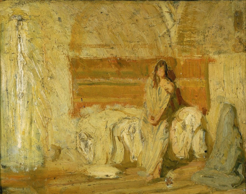 Study for the Annunciation (ca. 1898) reproduction of painting by Henry Ossawa Tanner. ALL GICLEE PRINTS