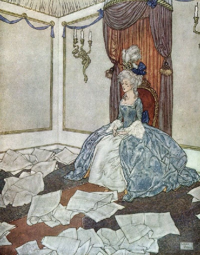 Edmund Dulac reprodukcija The Snow Queen Pl 4 (1911), VISOS REPRODUKCIJOS , paveikslai, reprodukcijos internetu