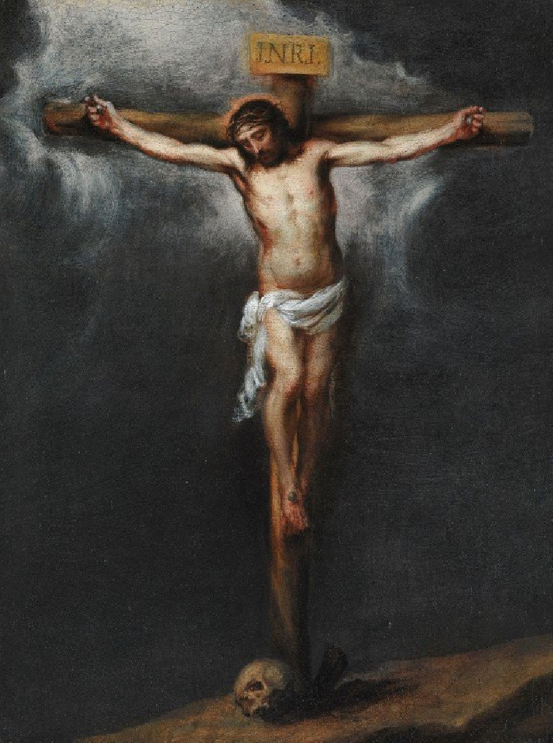 The Crucifixion reproduction of painting by Bartolomé Estebán Murillo. ALL GICLEE PRINTS