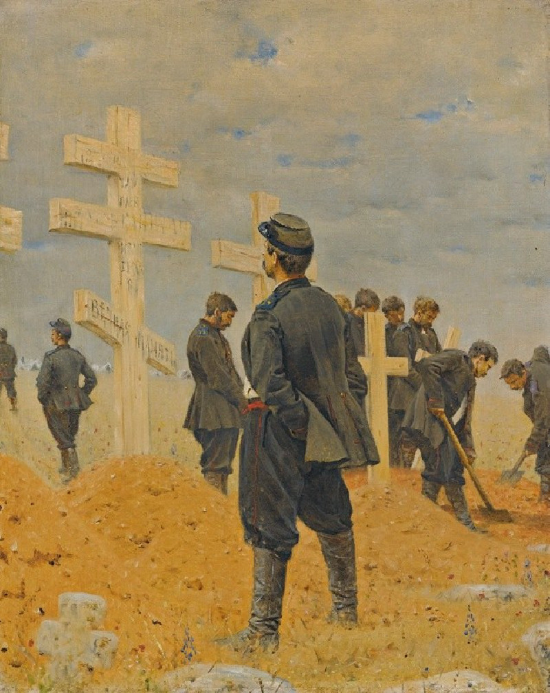 Vasily Vereshchagin reprodukcija The Fallen Heroes, VISOS REPRODUKCIJOS , paveikslai, reprodukcijos internetu