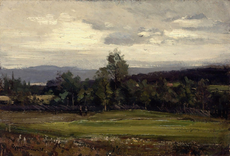 Fields at Hedmark in Summer (1875) reproduction of painting by Gerhard Munthe. ALL GICLEE PRINTS