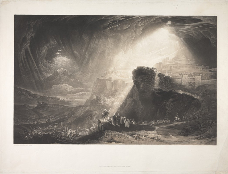 John Martin reprodukcija Joshua Commanding the Sun to Stand Still (1827), VISOS REPRODUKCIJOS , paveikslai, reprodukcijos int...