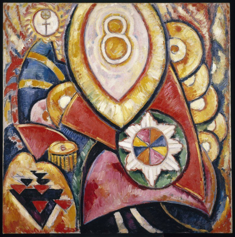 Painting No. 48 (1913) reproduction of painting by Marsden Hartley. ALL GICLEE PRINTS