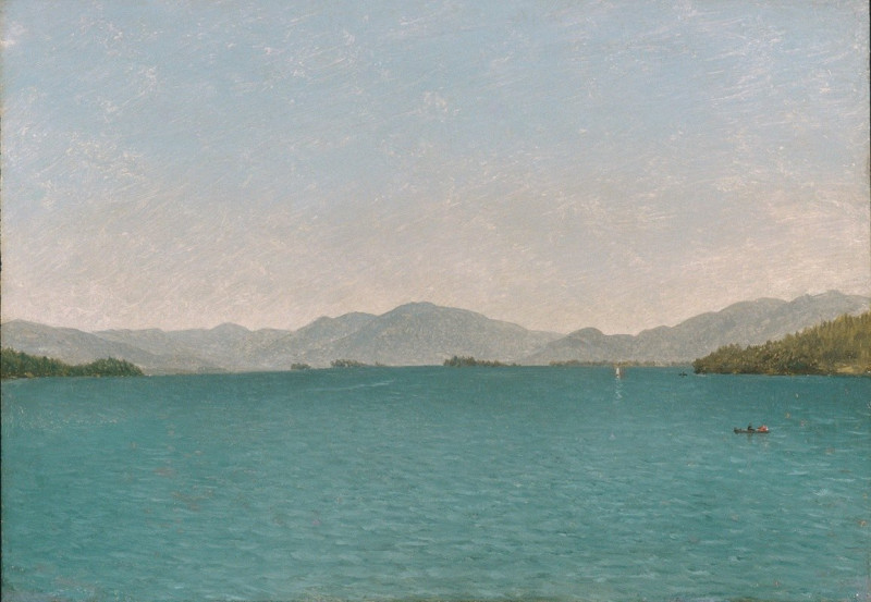 Lake George, Free Study (1872) reproduction of painting by John Frederick Kensett. ALL GICLEE PRINTS