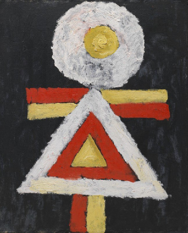 Geometric Figure (1889 – 1943) reproduction of painting by Marsden Hartley. ALL GICLEE PRINTS