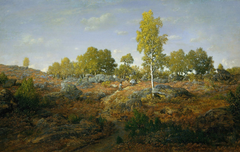 A Path among the Rocks (probably 1861) reproduction of painting by Théodore Rousseau. ALL GICLEE PRINTS