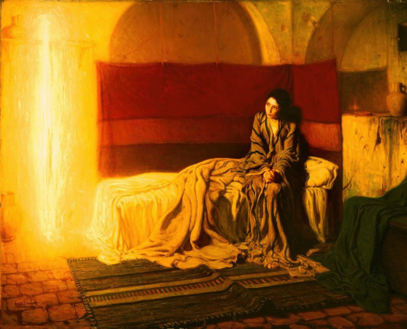 The Annunciation reproduction of painting by Henry Ossawa Tanner. ALL GICLEE PRINTS