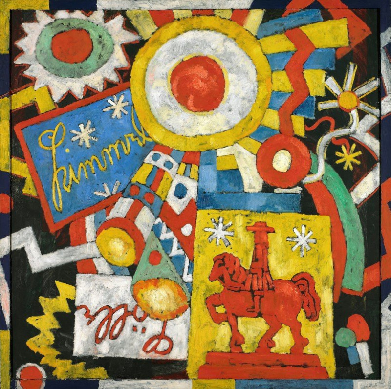 Himmel Sky Object (circa 1914 and circa 1915) reproduction of painting by Marsden Hartley. ALL GICLEE PRINTS