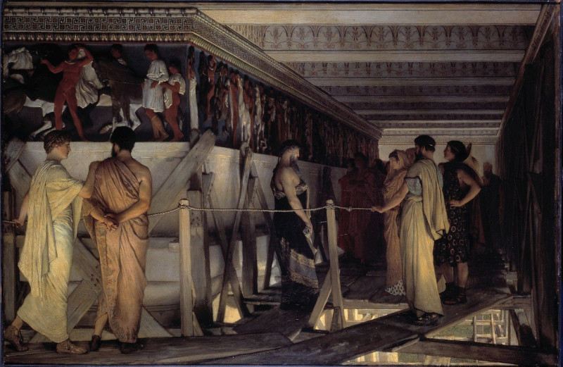 Pheidias And The Frieze Of The Parthenon (1868-69) reproduction of painting by Lawrence Alma-Tadema. ALL GICLEE PRINTS