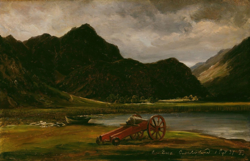 The Cannon at Derwentwater (1837) reproduction of painting by Thomas Fearnley. ALL GICLEE PRINTS