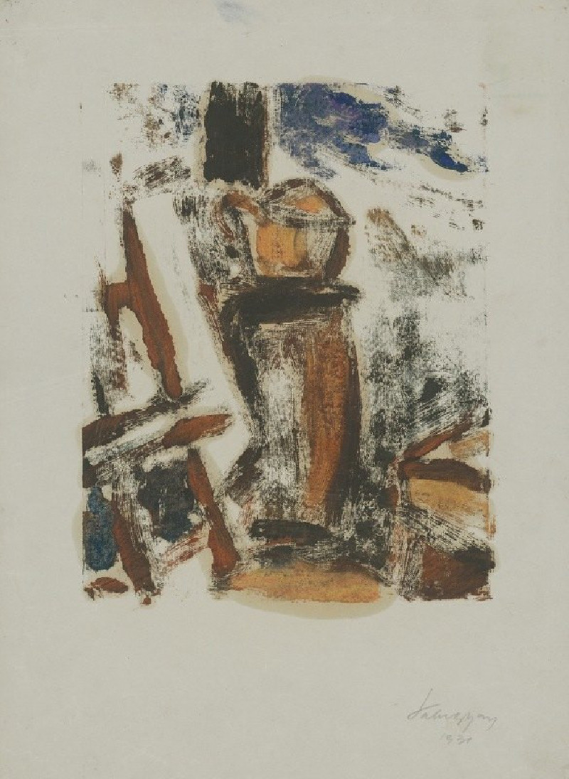 Still life (1931) reproduction of painting by Zolo Palugyay. Still-life