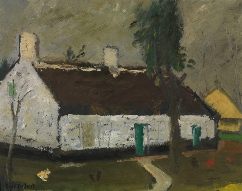 White Farm (1941) reproduction of painting by Gustave De Smet. ALL GICLEE PRINTS