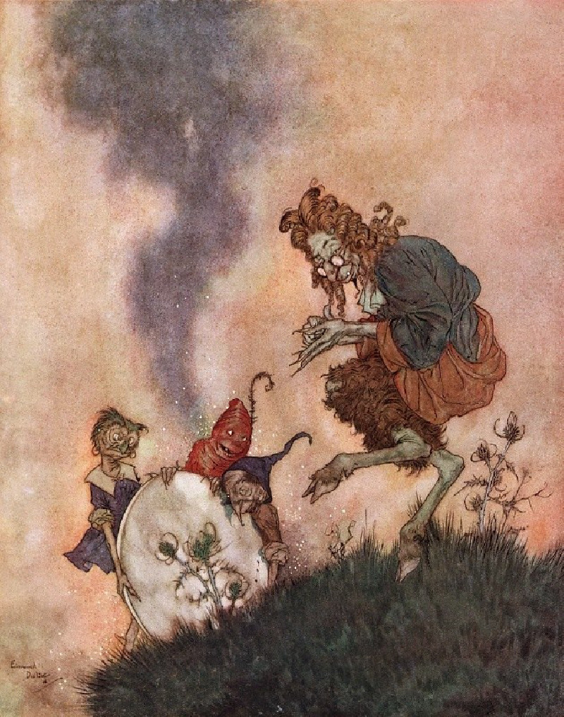 The Snow Queen Pl 1 (1911) reproduction of painting by Edmund Dulac. ALL GICLEE PRINTS