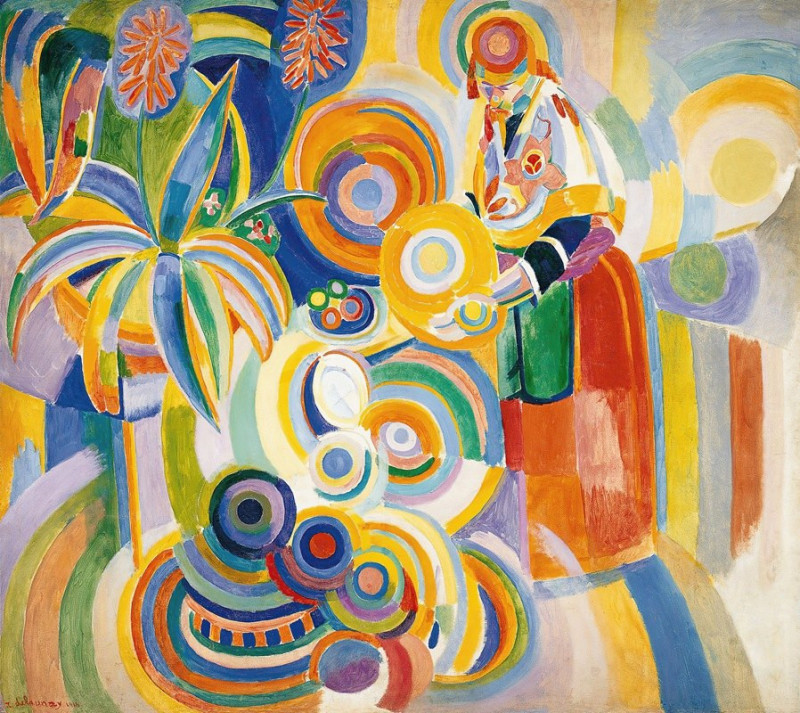 Robert Delaunay reprodukcija Portuguese Woman (1916), VISOS REPRODUKCIJOS , paveikslai, reprodukcijos internetu