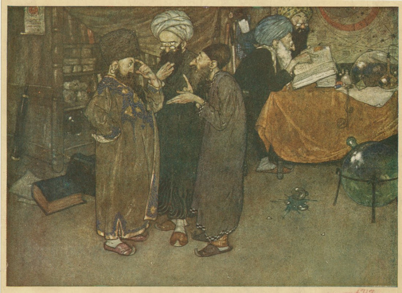 Edmund Dulac reprodukcija It was in vain that all the wisest physicians in the country were summoned into consultation. (1913...