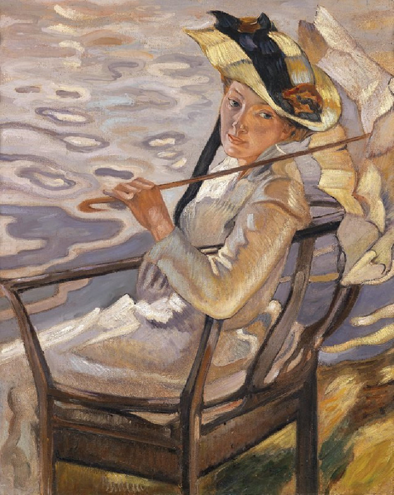 Im Sonnenlicht (c1921) reproduction of painting by Leo Putz. ALL GICLEE PRINTS