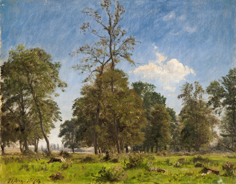 On the Outskirts of Knabstrup Dyrehave (1874) reproduction of painting by P. C. Skovgaard. ALL GICLEE PRINTS