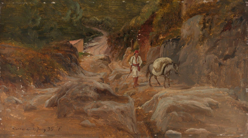 Road in Carrara (1835) reproduction of painting by Thomas Fearnley. ALL GICLEE PRINTS