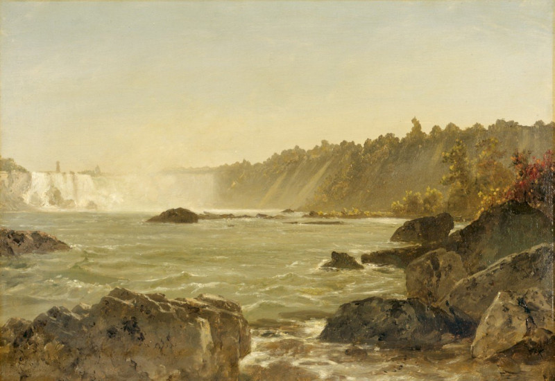 John Frederick Kensett reprodukcija View of Niagara Falls (c. 1851-1852), VISOS REPRODUKCIJOS , paveikslai, reprodukcijos int...