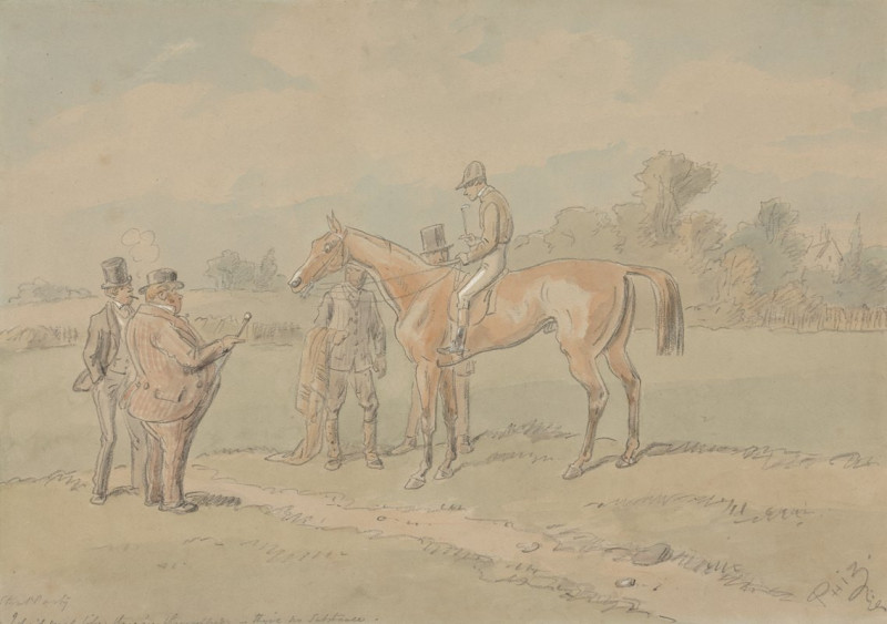 ‘Stout Party. ‘I Don’t Much Like These ‘ere Thoroughbreads – They’ve no Substance’ ‘ reproduction of painting by Hablot Knigh...