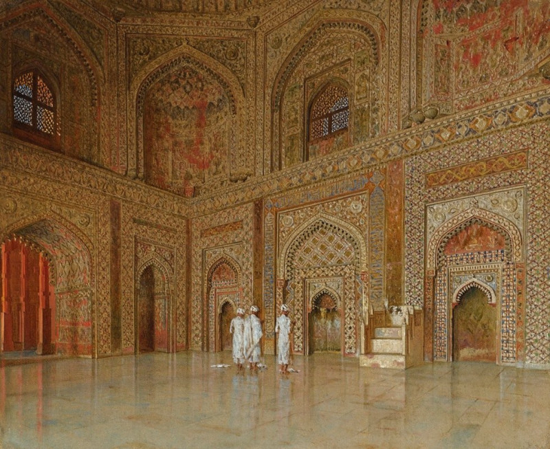 The Chief Mosque In Futtehpore Sikri (1880) reproduction of painting by Vasily Vereshchagin. ALL GICLEE PRINTS