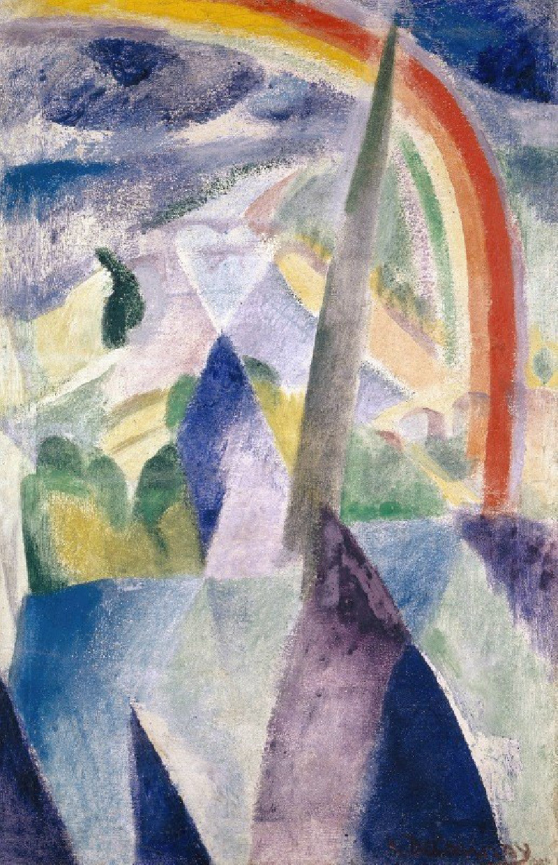 The Spire of Notre-Dame (View of Paris, Notre-Dame) (1909-14) reproduction of painting by Robert Delaunay. ALL GICLEE PRINTS