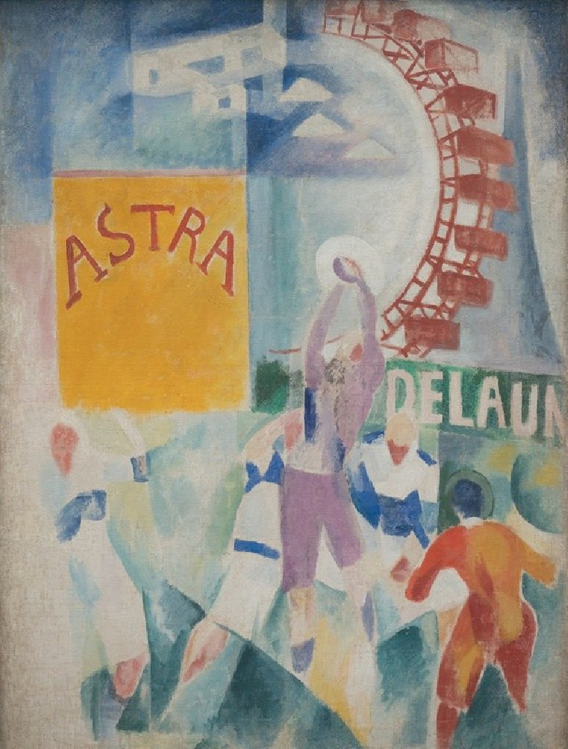 The Cardiff team (1913) reproduction of painting by Robert Delaunay. ALL GICLEE PRINTS