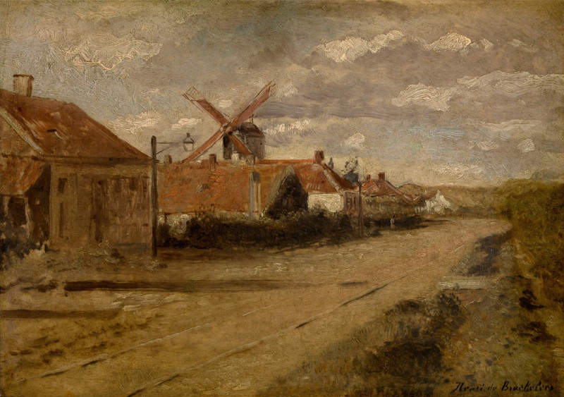 The Mill at Kiel (1885-1888) reproduction of painting by Henri de Braekeleer. ALL GICLEE PRINTS