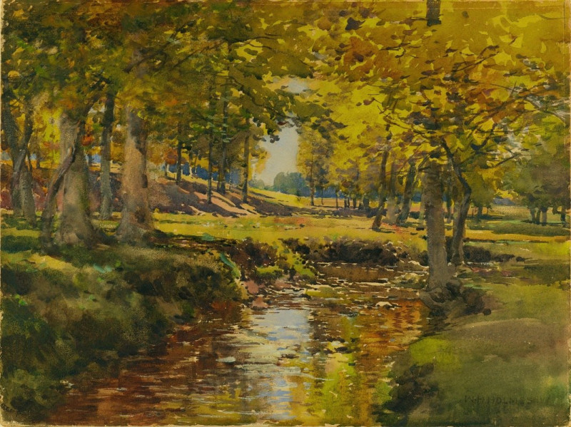 Autumn In The Meadow Edge reproduction of painting by William Henry Holmes. ALL GICLEE PRINTS