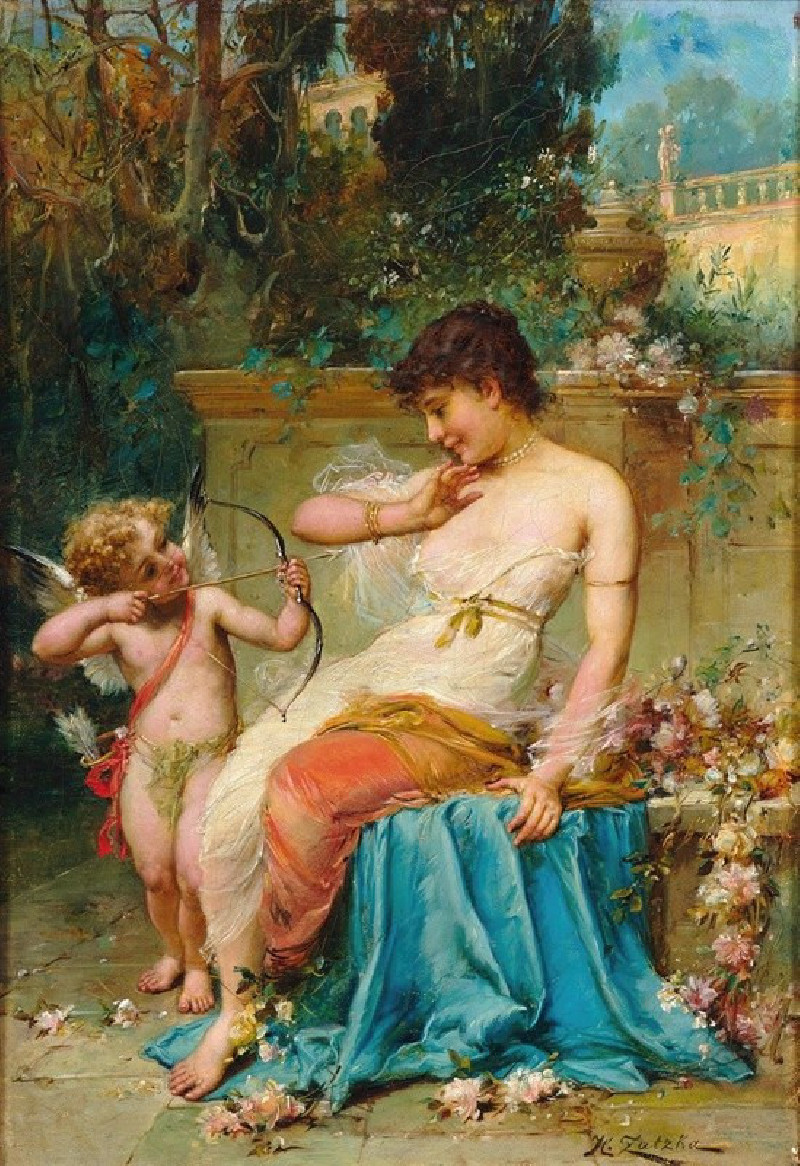 Cupid (c. 1900) reproduction of painting by Hans Zatzka. ALL GICLEE PRINTS