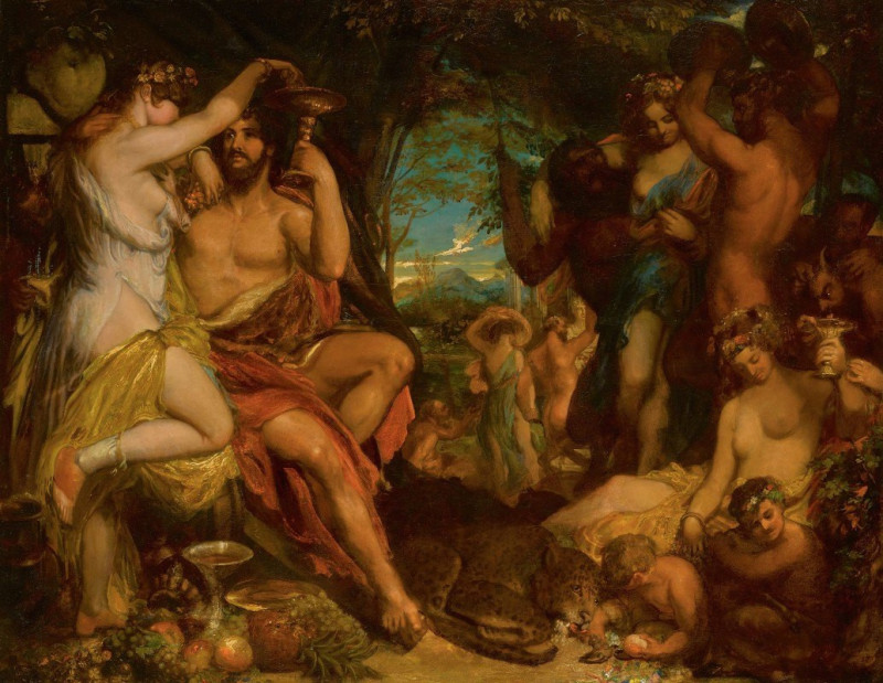 A Bacchanalian Revel reproduction of painting by William Etty. ALL GICLEE PRINTS