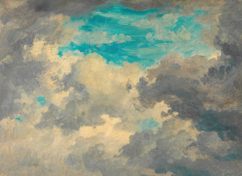 Friedrich August Matthias Gauermann reprodukcija Wolkenstudie (ca. 1830–1840), VISOS REPRODUKCIJOS , paveikslai, reprodukcijo...