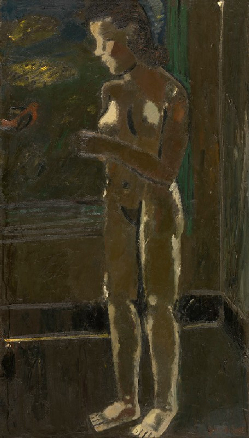 Standing Nude (1935) reproduction of painting by Gustave De Smet. Nude