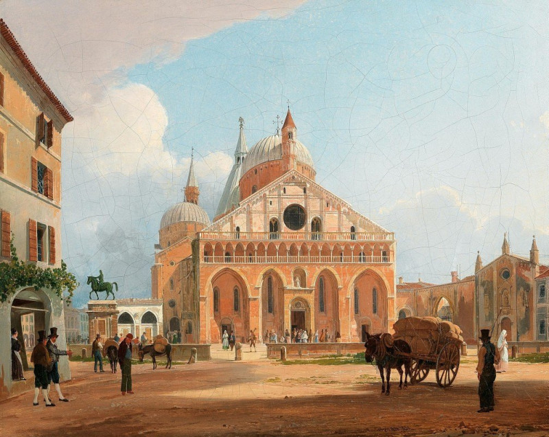 A view of the Basilica of Saint Anthony in Padua (1836) reproduction of painting by Rudolf von Alt. ALL GICLEE PRINTS