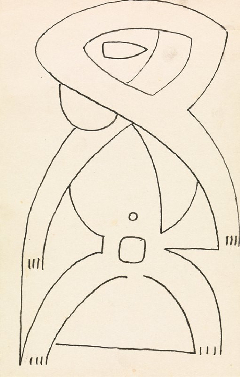 Henri Gaudier-Brzeska reprodukcija Figure Study for a Relief Design (1910 - 1915), VISOS REPRODUKCIJOS , paveikslai, reproduk...