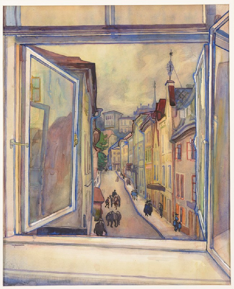 Aknast (Tallinn) (1913) reproduction of painting by Nikolai Triik. ALL GICLEE PRINTS