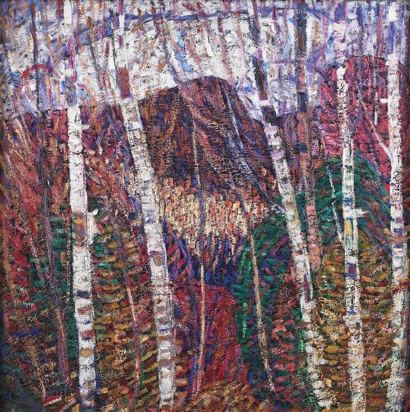 White Birches (c.1908) reproduction of painting by Marsden Hartley. ALL GICLEE PRINTS