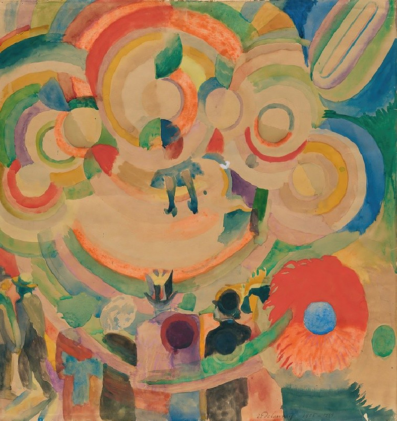 Manège de cochons (1922) reproduction of painting by Robert Delaunay. ALL GICLEE PRINTS