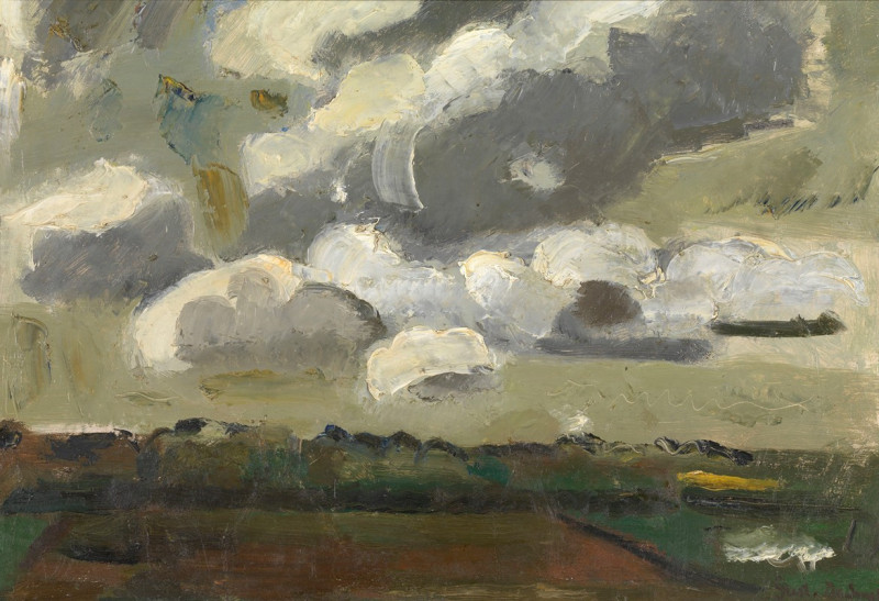 Clouds (1933) reproduction of painting by Gustave De Smet. ALL GICLEE PRINTS