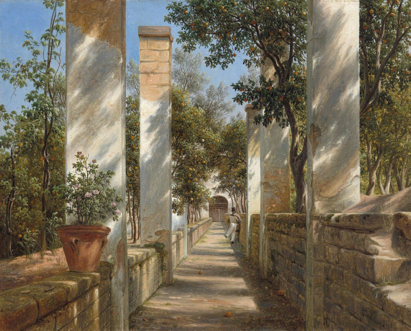 Thomas Fearnley reprodukcija Pergola with Oranges (c. 1834), VISOS REPRODUKCIJOS , paveikslai, reprodukcijos internetu